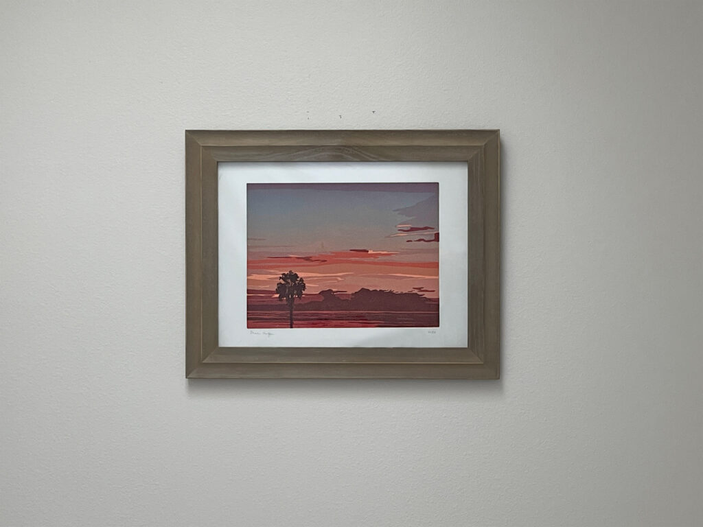 Kamaole print framed