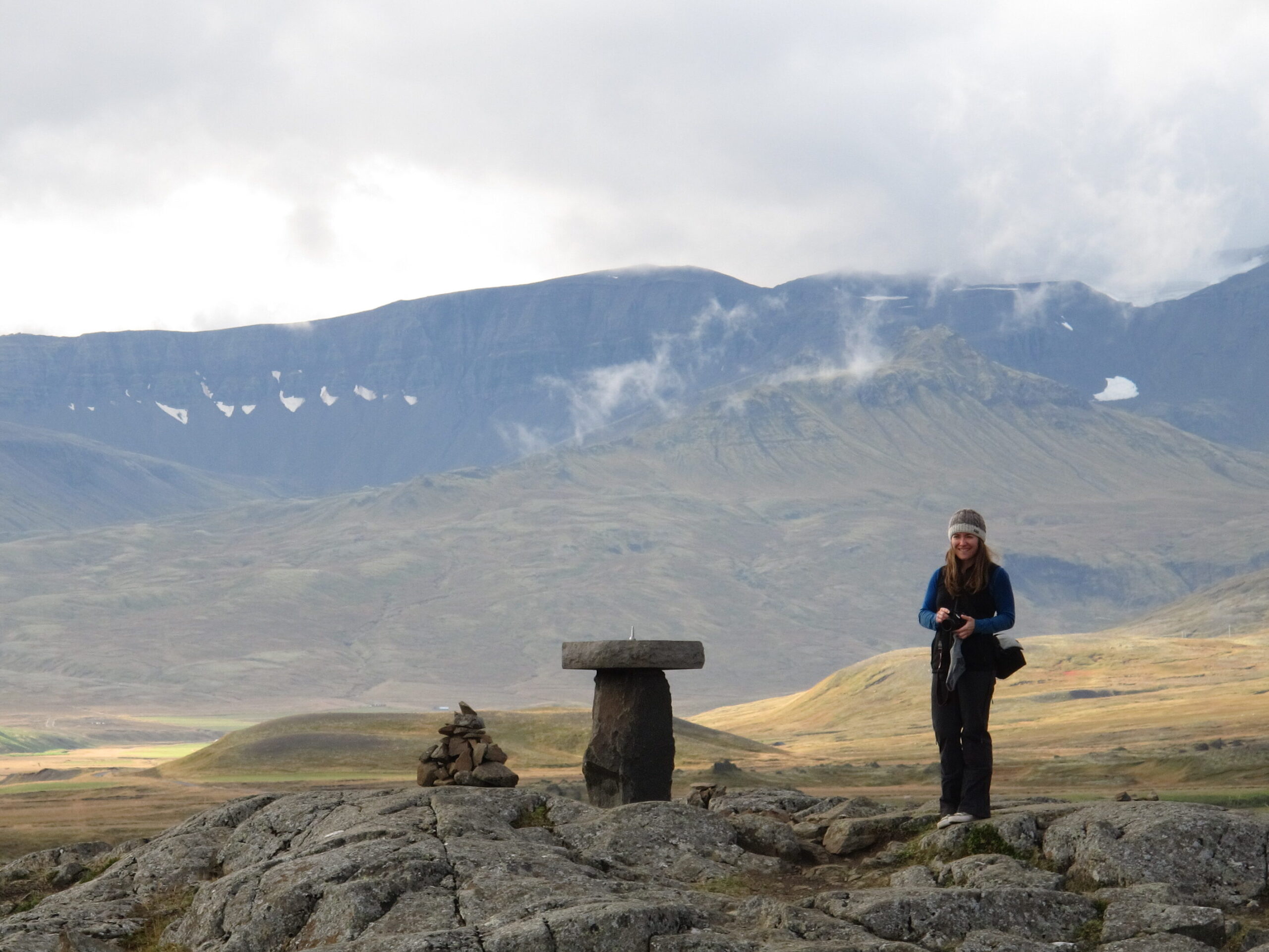 Photo of Sarah Kulfan in Iceland. Photo by Jenelle Weidlich.